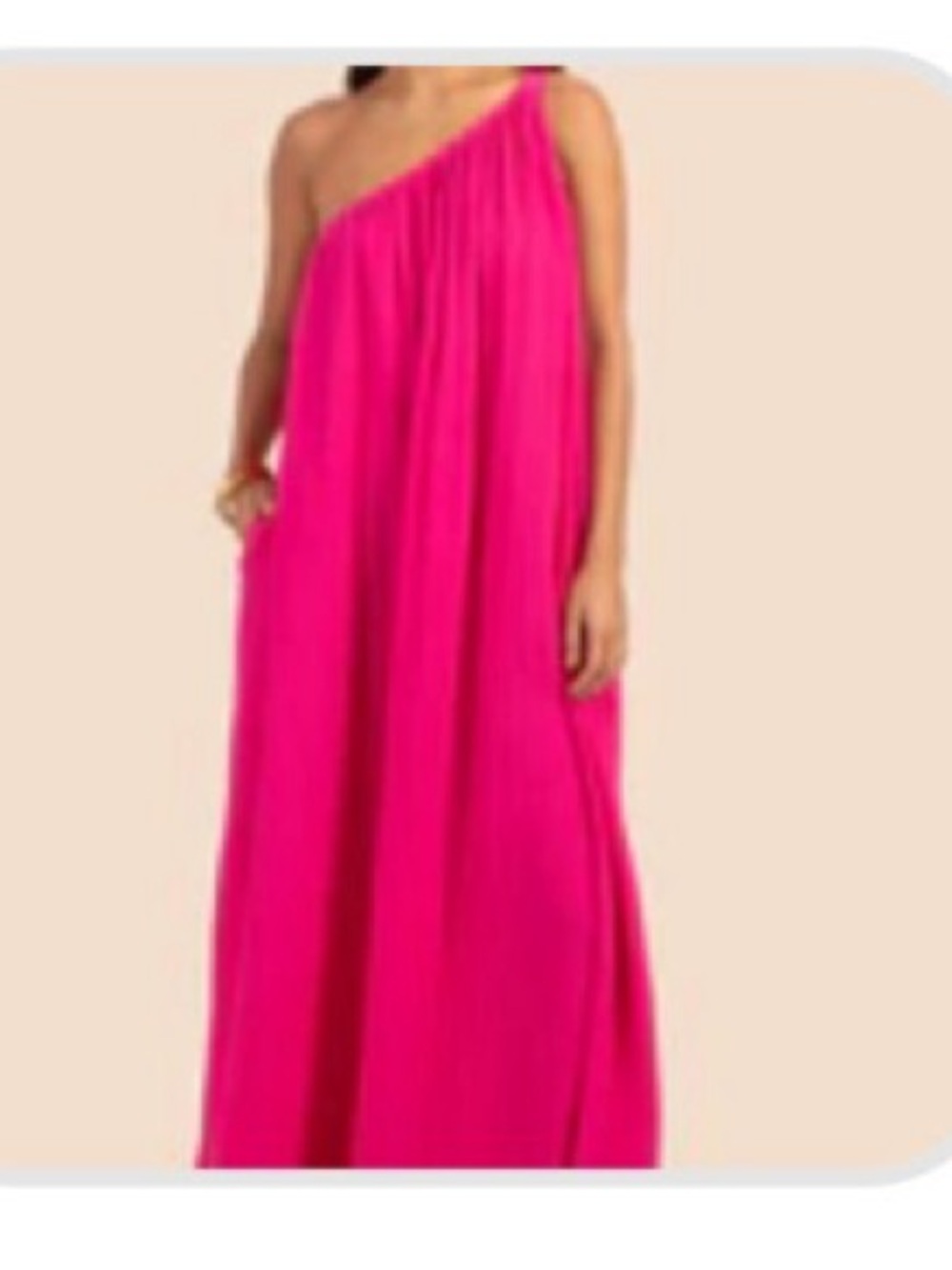 Trina Turk Out of Office One-Shoulder Maxi Dress